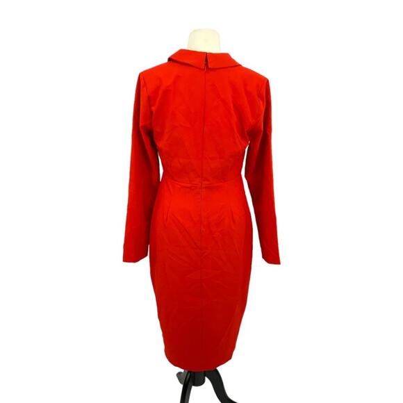 Alexia Admor Red Iryna Long Sleeve Dress Size 10 NWT - Picture 5 of 9